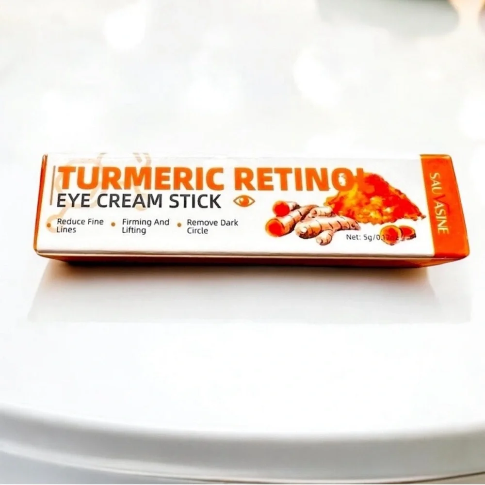 Sauvesine Retinol Under Eye Balm Stick Tumeric Hydrating Eye Cream NIB